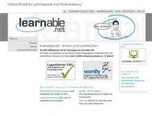 Tablet Screenshot of learnable.net